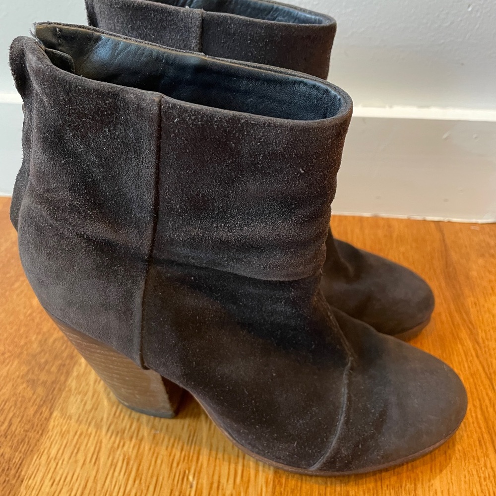 Rag and Bone Suede Booties with Heels